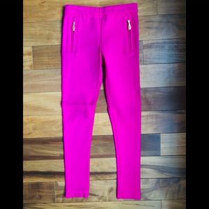 Girls Kate Spade skinny pants pink sz 12 leggings